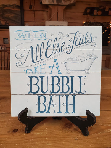 Bubble Bath Pallet Sign