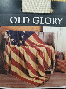 Old Glory Patriotic Woven Throw