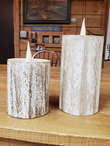 Clay Pillar Candle - Flameless