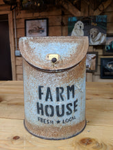 Load image into Gallery viewer, Rusty Metal Farmhouse Canister