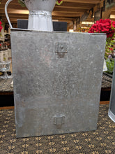 Load image into Gallery viewer, White Metal Farmhouse Canister -12&quot; tall