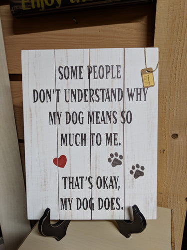 Love my Dog Pallet Sign